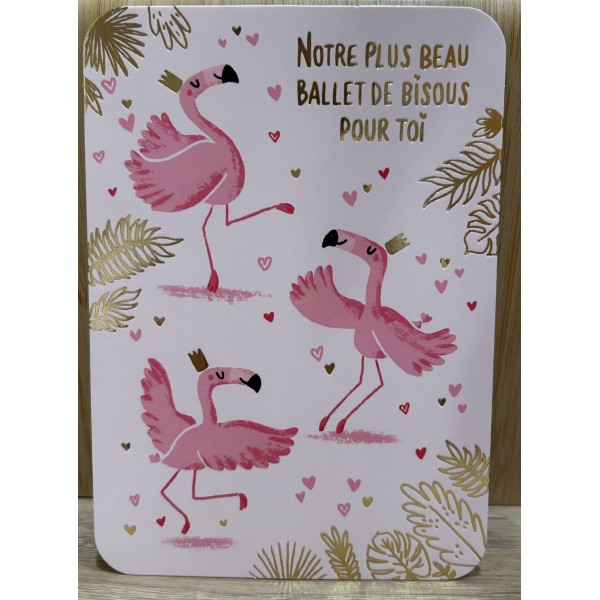 Carte - Notre plus beau de ballet de bisous pour toi