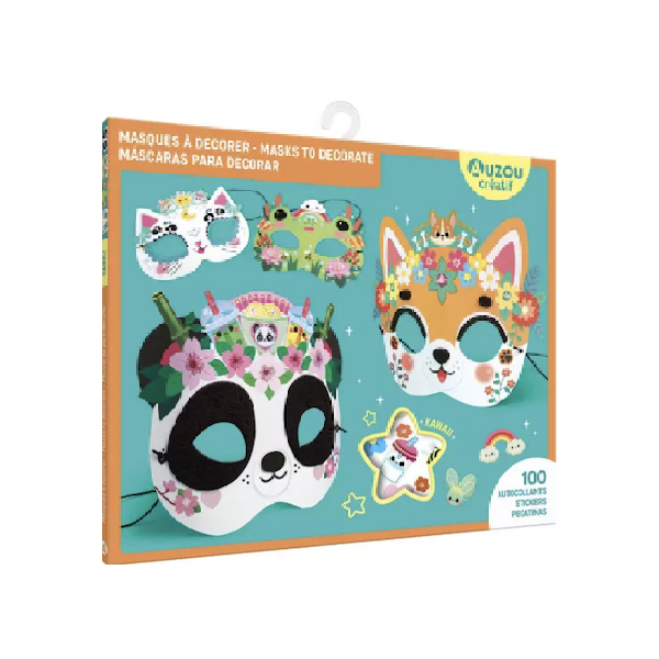 Ma pochette d'artiste - Masques à décorer - Kawaii