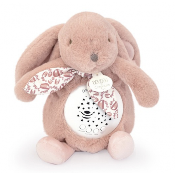 Veilleuse musicale projection - Lapin Rose