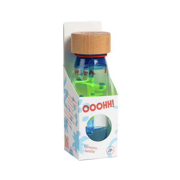 Bouteille sensorielle - Move bottle Spirale Blue