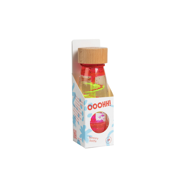 Bouteille sensorielle - Move bottle Spirale Pink