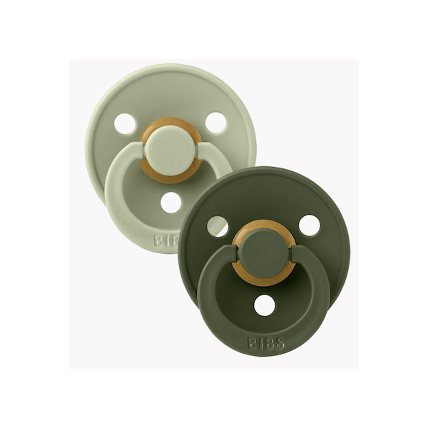 Pack de 2 tétines Bibs anatomique - Taille 1 ( Sage / Hunter Green )