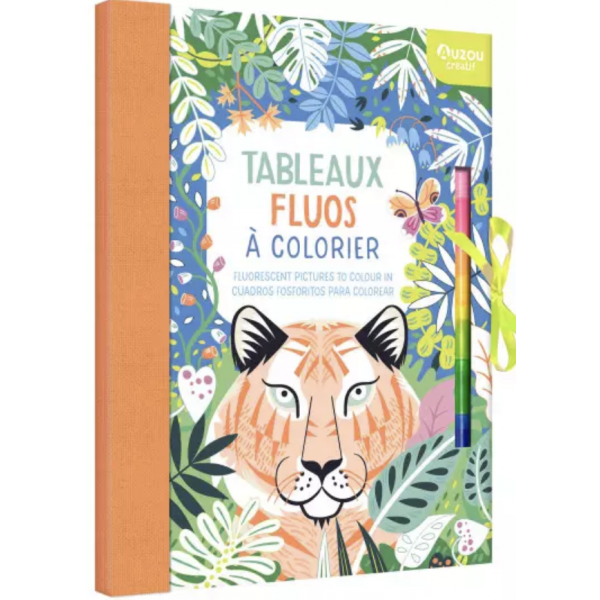 Mon cahier créa - Tableaux fluos à colorier