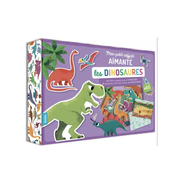 Mon petit coffret aimanté -  Dinosaures