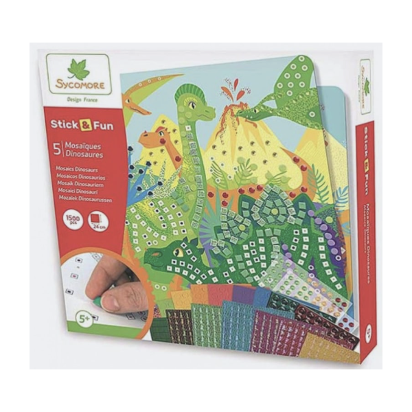 Stick'N Fun - Mosaiques - Dinosaures