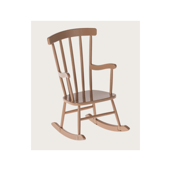 Rocking chair, Souris - Rose poudré