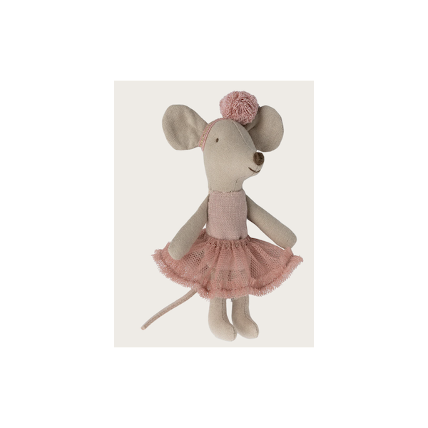 Danseuse Ballerine souris, Petite soeur - Rose