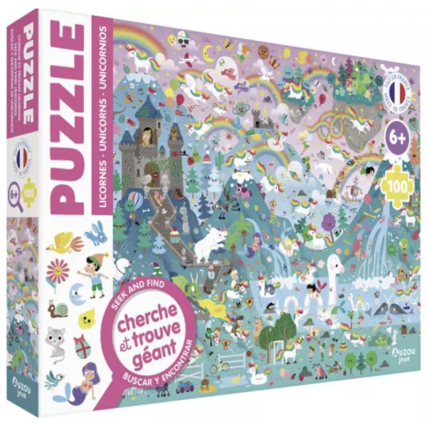 Puzzle - Cherche et trouve - Licornes