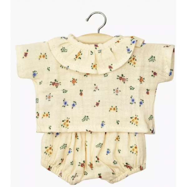 Babies - Ensemble Coline et bloomer en gaze de coton Elise