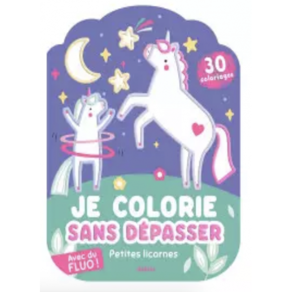Coloriages fluo - Petites licornes