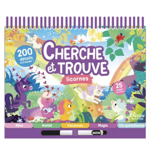 Bloc notes - Cherche et trouve - Licornes