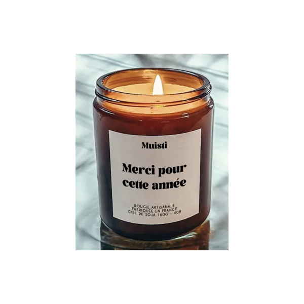 Bougie parfumée - Merci pour cette année