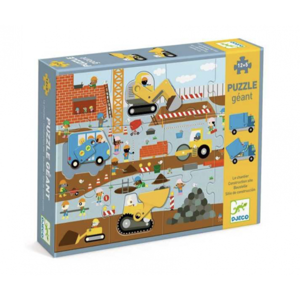 Puzzle géant - Le chantier - 17 pièces