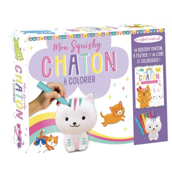 Squishy à colorier - Chaton