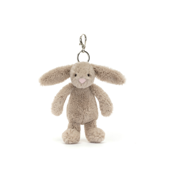 Porte clé - Lapin Bashful beige