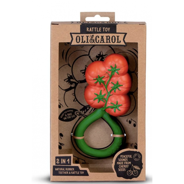 Anneau de dentition - Hochet - Tomato