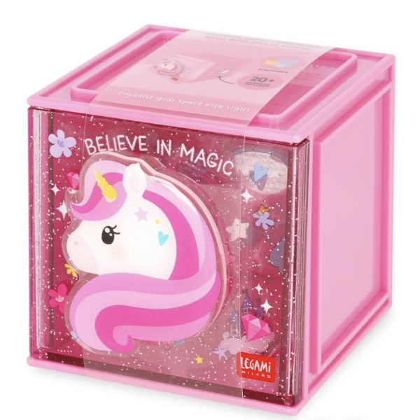 Boite empilable de bureau - Unicorn