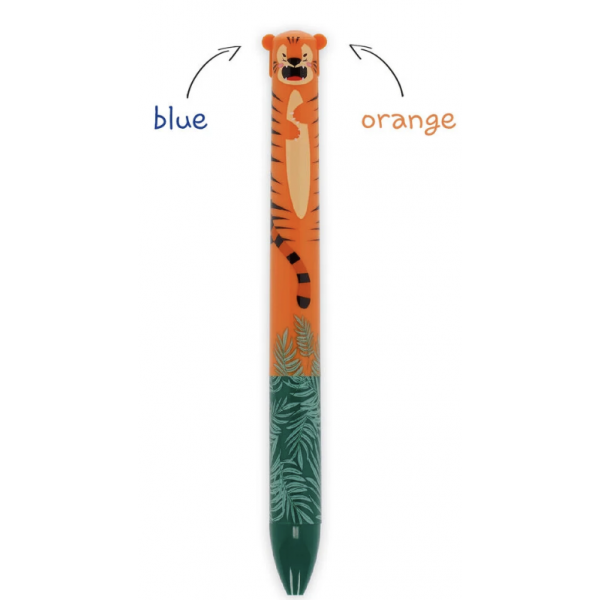 Stylo à bille deux couleurs - Tigre