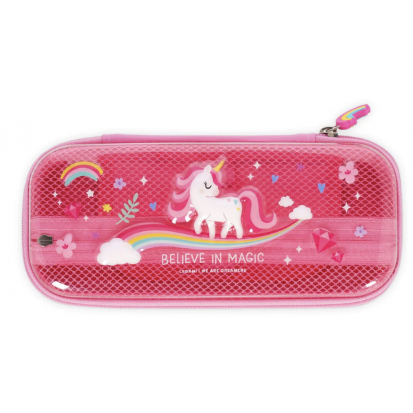 Trousse transparente rigide - Unicorn