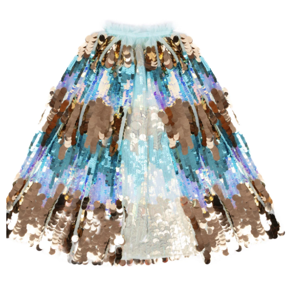 Déguisement - Cape sequins bleu 5th avenue - T 4/6 ans