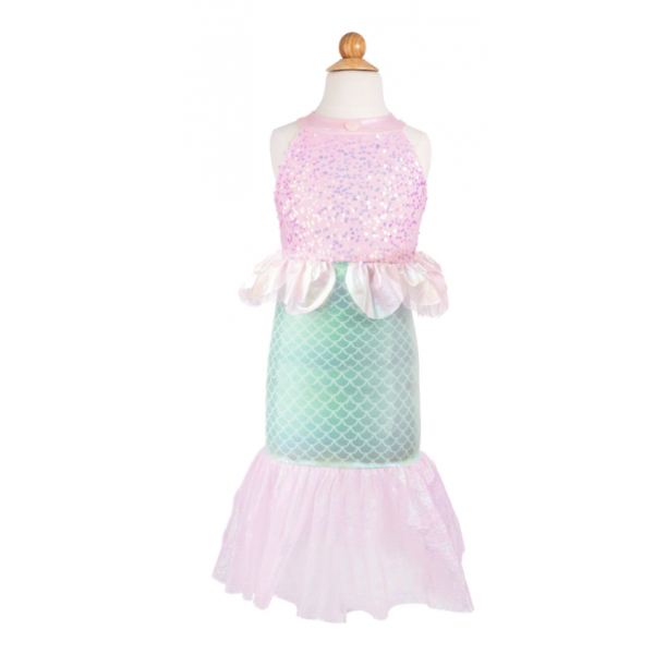 Déguisement - Mermaid Sirène  Rose - T 7/8 ans