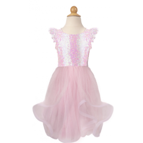 Déguisement - Robe paillettes rose Twirl - T5/6 ans