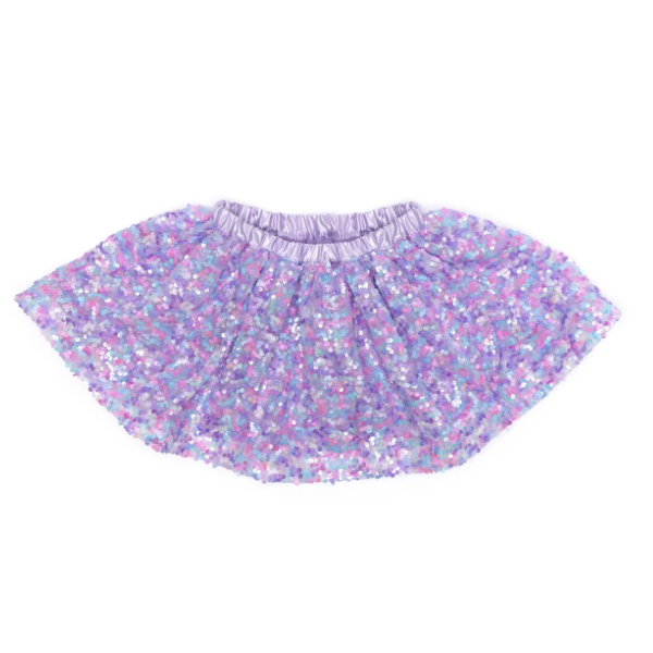 Déguisement - Jupe à paillettes Lilas - Purple Party - T 4/6 ans