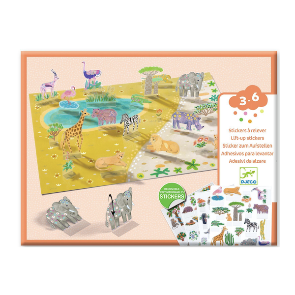 Stickers à révéler - Les animaux