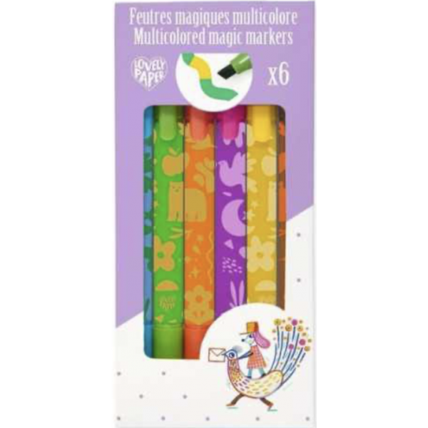 Feutres magiques multicolores