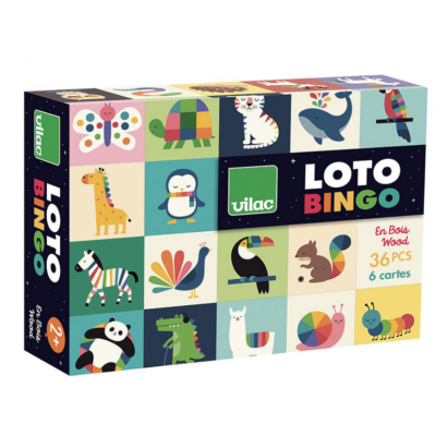 Loto en bois - Animaux arc...
