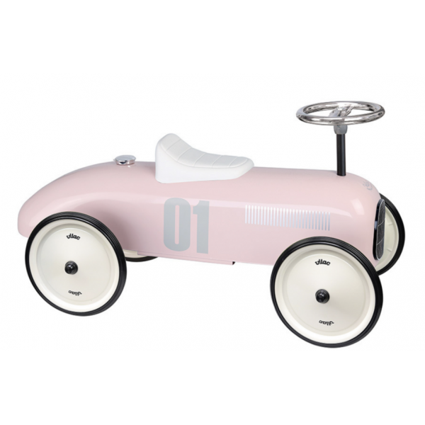 Porteur - Voiture vintage Rose tendre