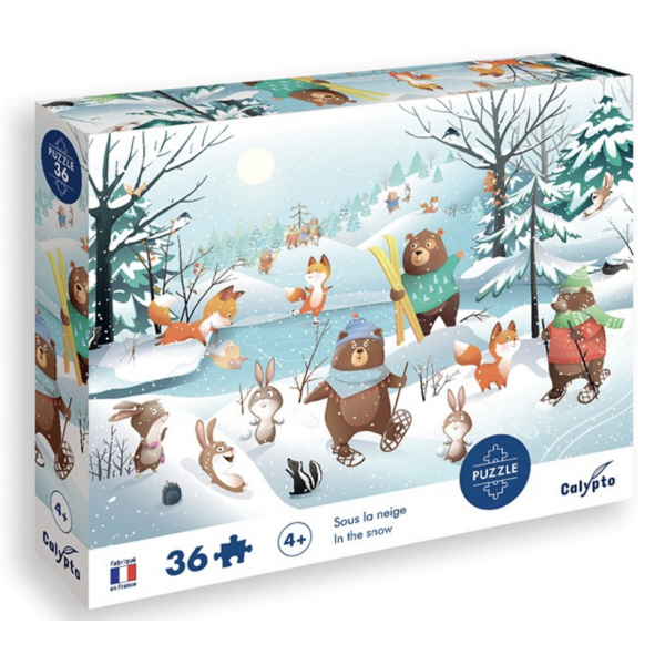 Puzzle - Sous la neige - 36 pièces