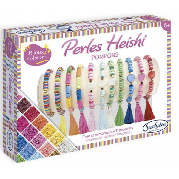 Bracelets Perles Heishi - Pompons