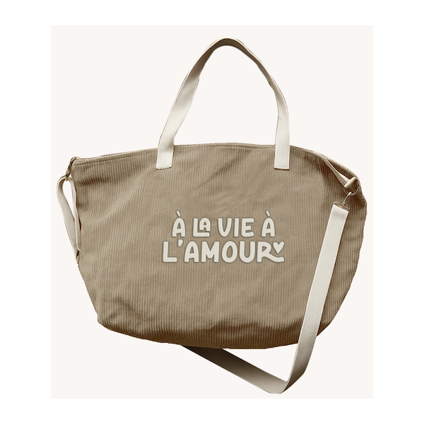 Sac XL velours - Ala vie à l'amour