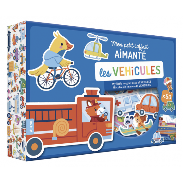 Mon petit coffret aimanté - Les véhicules