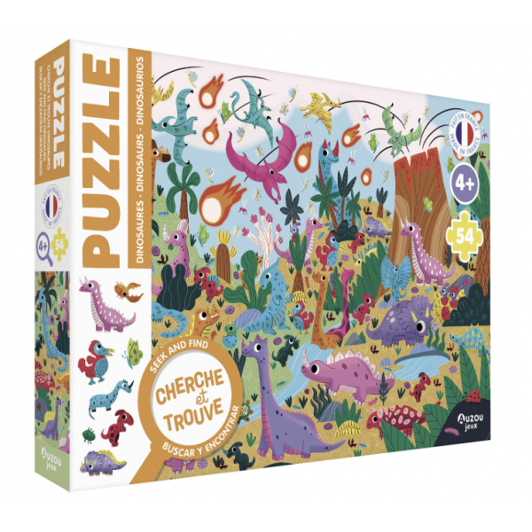 Puzzle - Cherche et trouve - Dinosaures