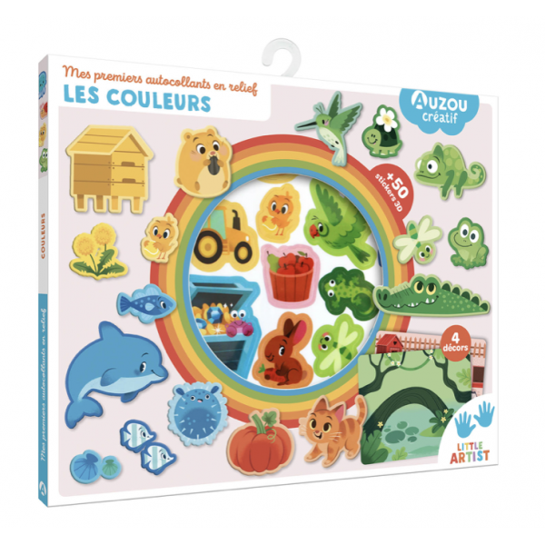 Mes premiers autocollants en relief - Les couleurs
