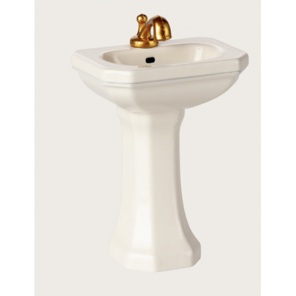 Lavabo de salle de bain, Souris - Blanc