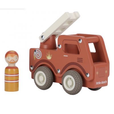 Camion de pompier en bois