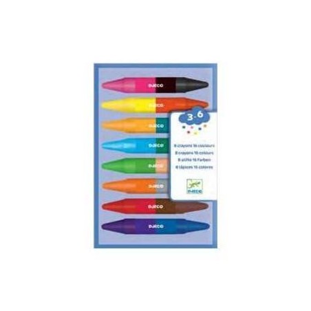 8 crayons de cire