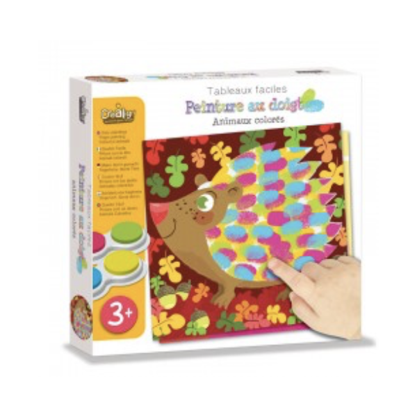 Peinture au doigt - Animaux colorés