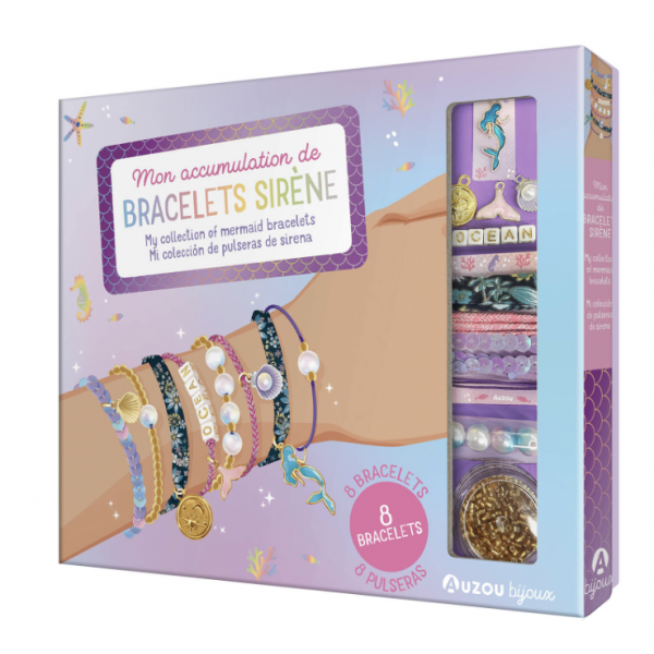Mon accumulation de bracelets sirène