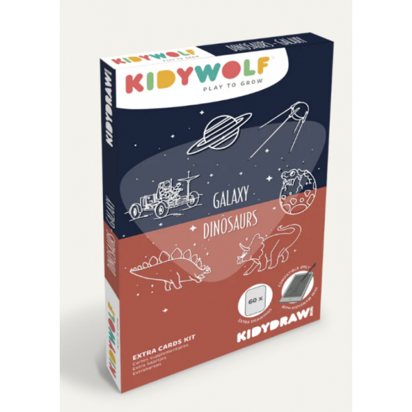Recharges Kidydraw - Galaxie et Dinosaures