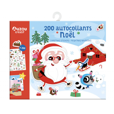 200 autocollants de Noël