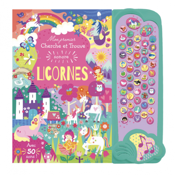 Mon premier cherche et trouve sonore -  Licornes