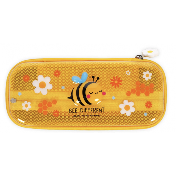 Trousse transparente rigide - Abeille