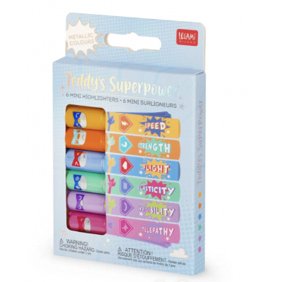 6 mini surligneurs -...