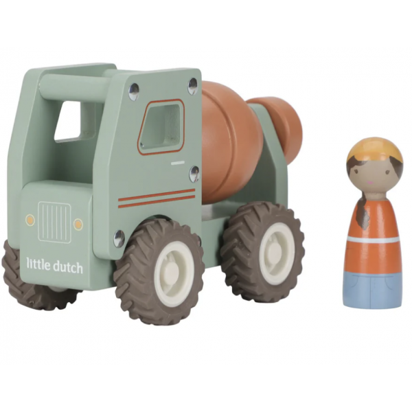 Camion à béton en bois