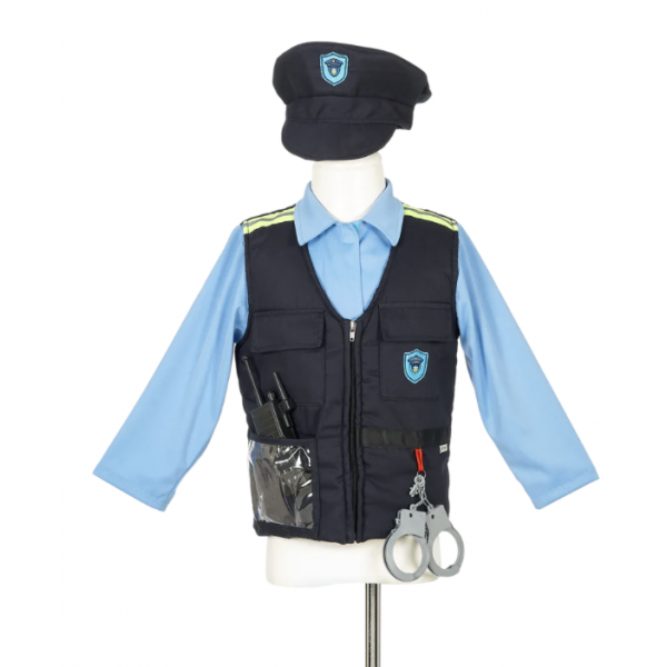 Déguisement- Ensemble de policier- T 4/7 ans