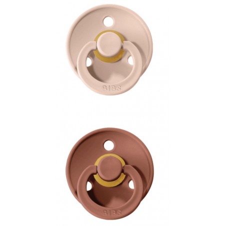 Pack 2 tétines Bibs anatomique - taille 2 (blush / woodchuck)